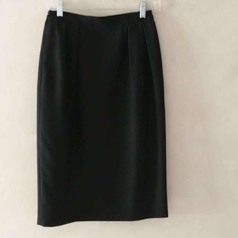 Saville black straight skirt